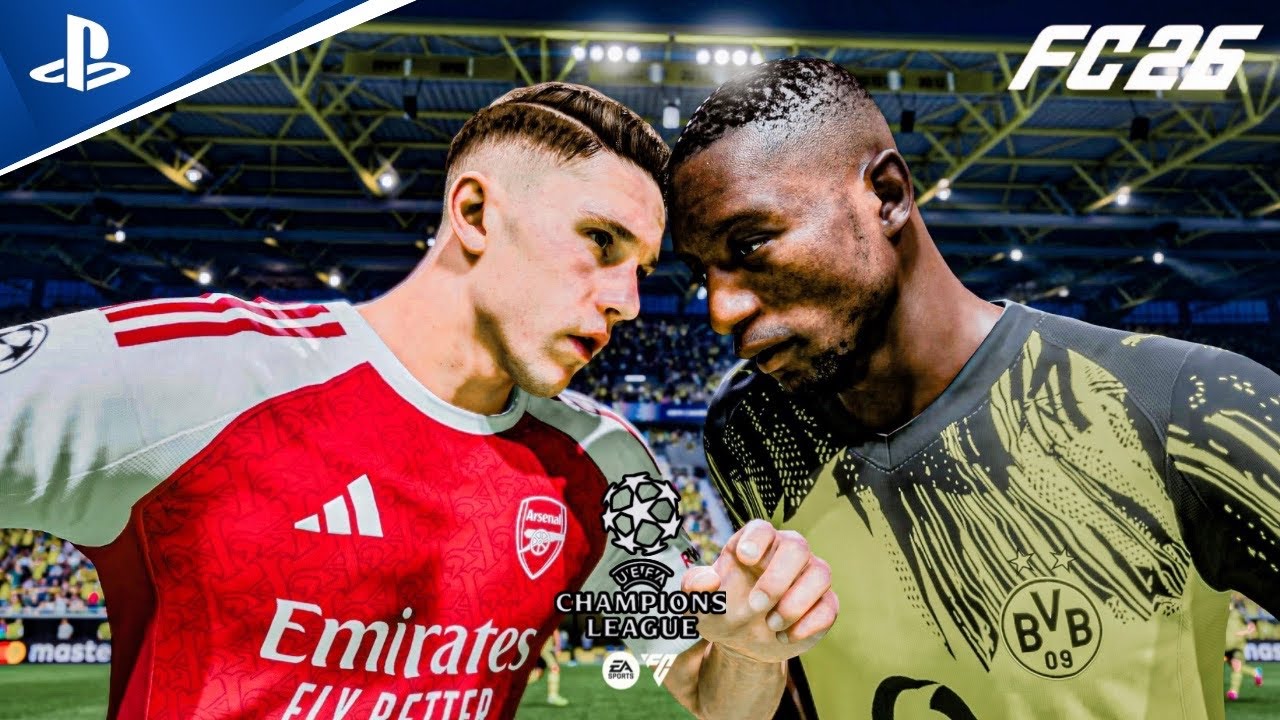 ФК 26 - Боруссия Дортмунд против Арсенала, в составе Гирасси и Дьёкереша | Лига чемпионов УЕФА 25...