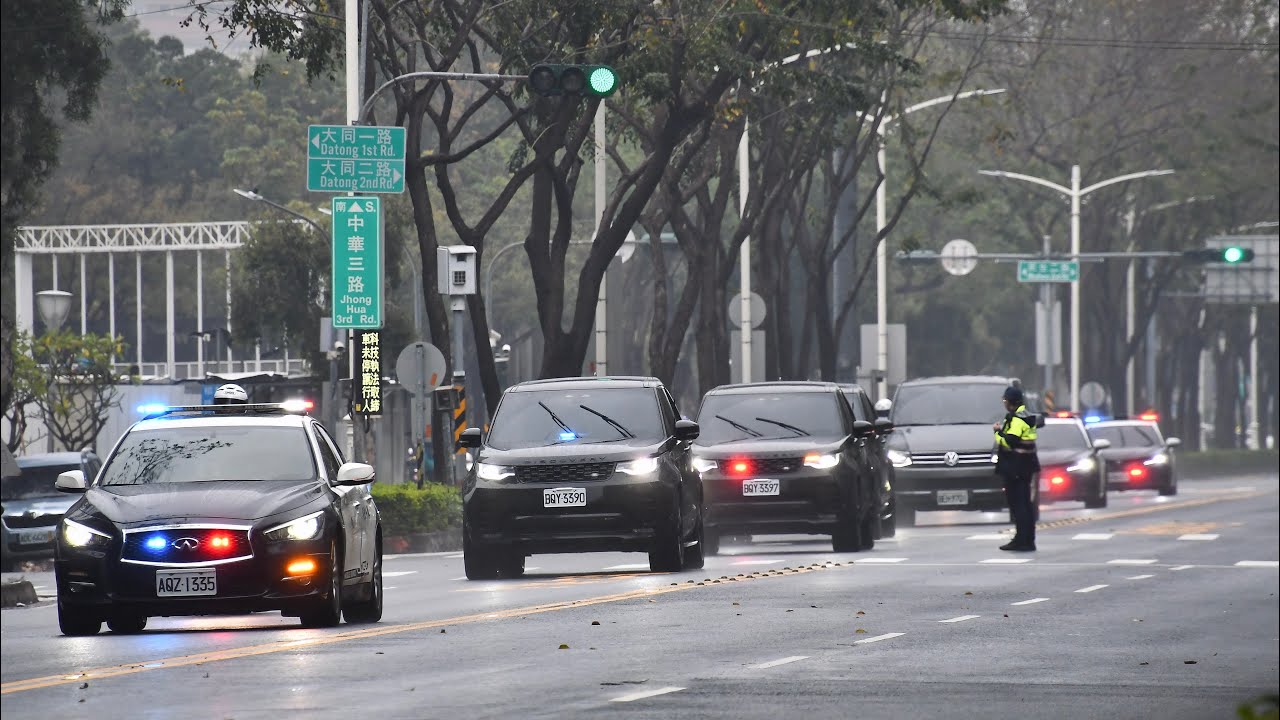 總統車隊-行經中華路-2026.2.28