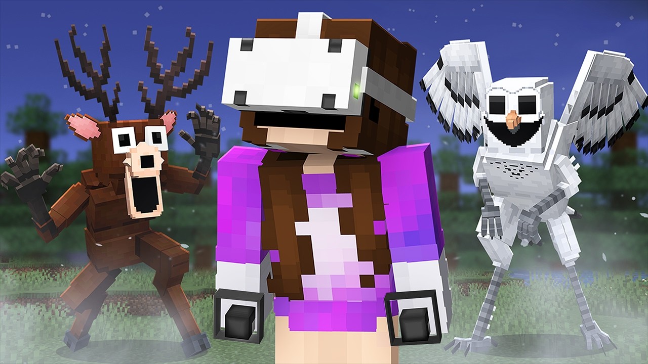 I Survived 99 Nights in the Forest in VR Minecraft