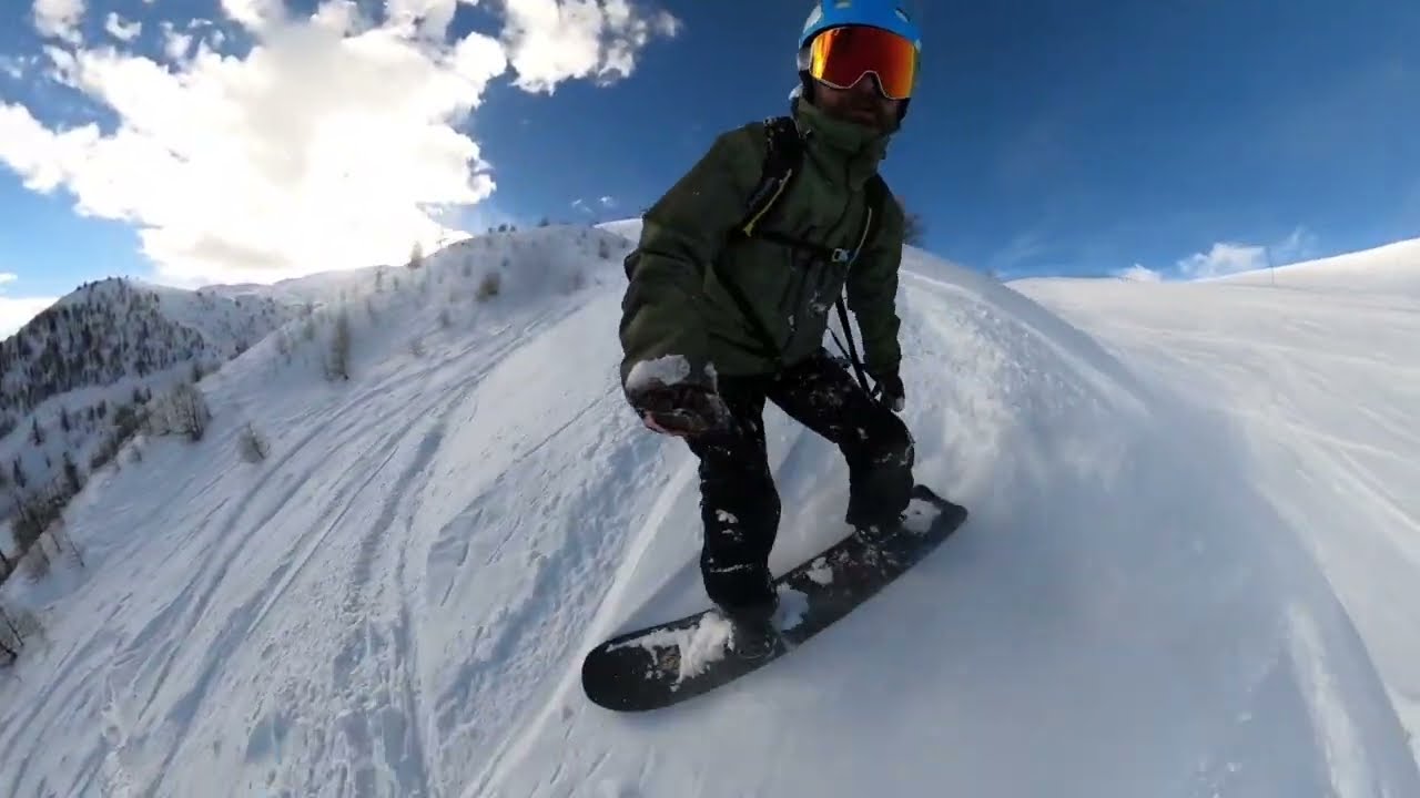 Snowboarding Serre Chevalier Jan 2024