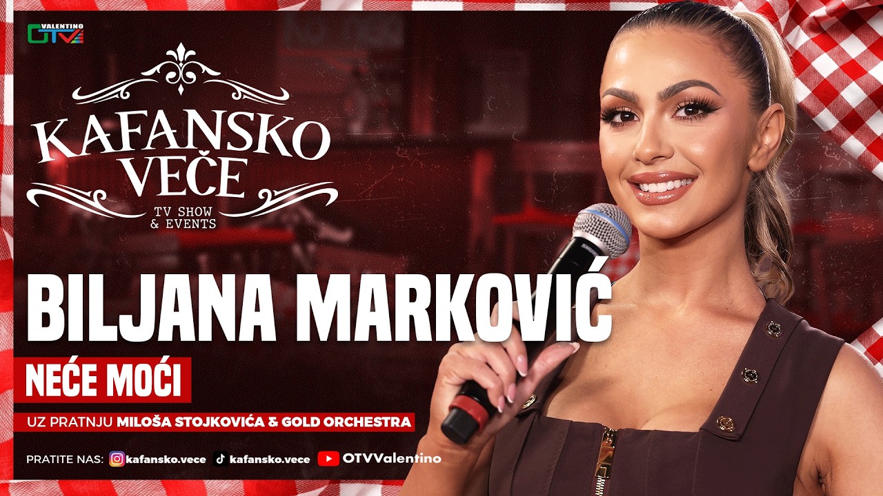 BILJANA MARKOVIC - NECE MOCI | UZIVO | ORK. MILOS STOJKOVIC I GOLD | 2026 | KAFANSKO VECE