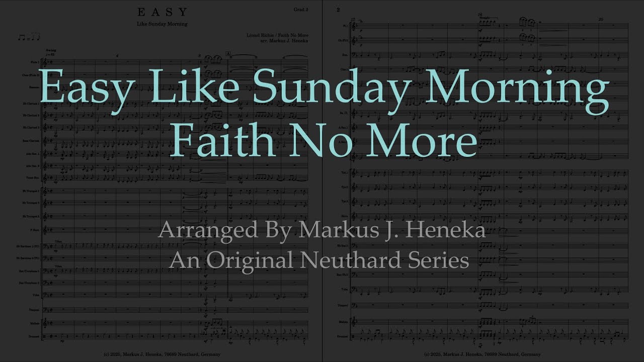 Song "Easy" by Faith No More (Concert Band Scores) 