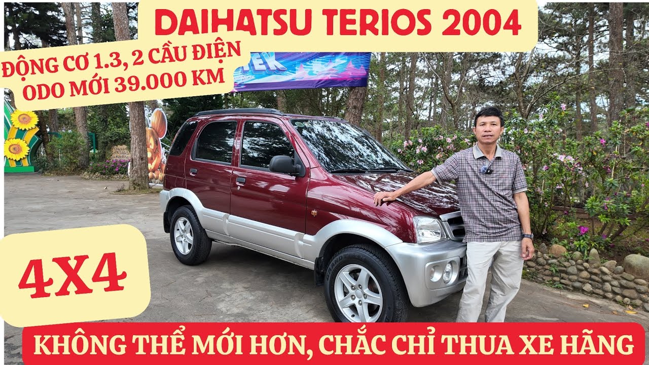 DAIHATSU TERIOS 2004 1.3 | 2 cầu, ODO chỉ 39.000km, có 102, đẹp, chất đến mức nào? | BẰNG TRANG AUTO