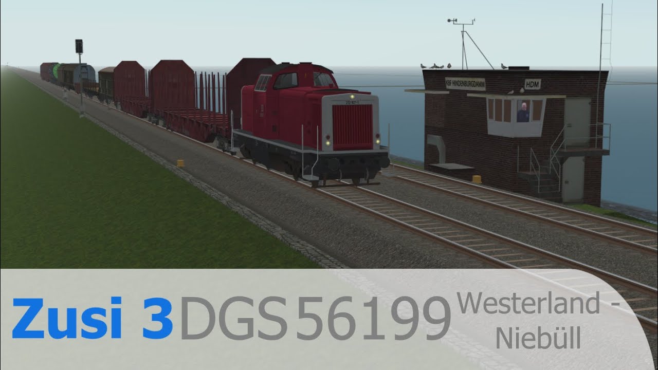 Zusi 3 / Mit der Rangierlok von Westerland (Sylt) nach Niebüll / '027