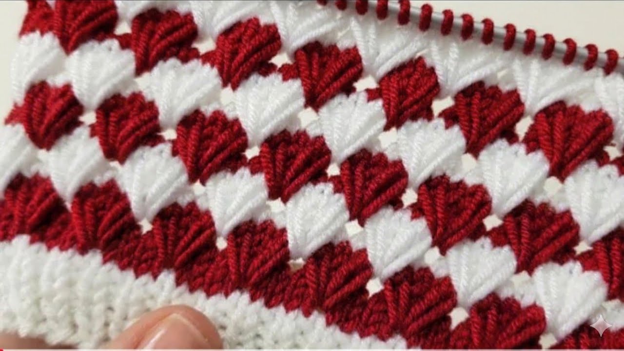 2 रंग का शानदार स्वेटर डिजाइन/Two Colour Sweater Design/Double Colour knitting/Do Rang ka design