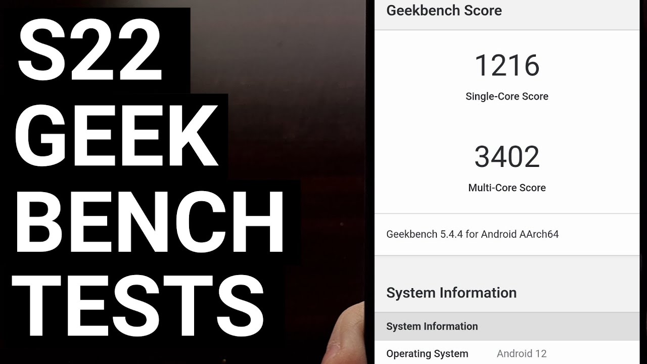 Snapdragon Galaxy S22 Benchmark Testing with Geekbench 5