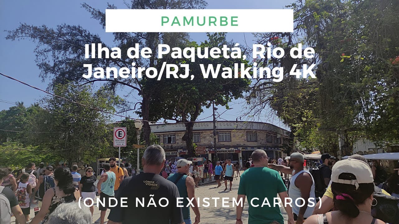 [4K] Ilha de Paquetá, Rio de Janeiro Walking, Riding and Cycling 4K. Nature sounds.