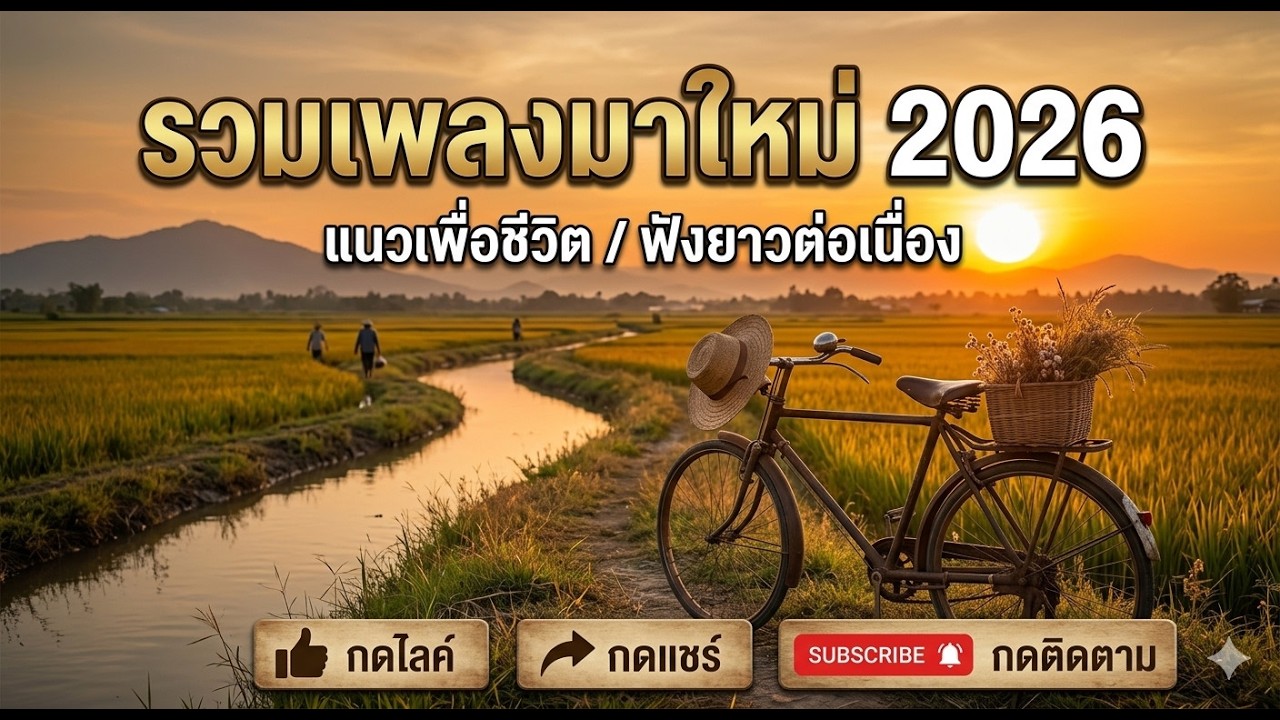 รวมเพลงแนวเพื่อชีวิตมาใหม่ ฟังยาวๆ 1ช.ม