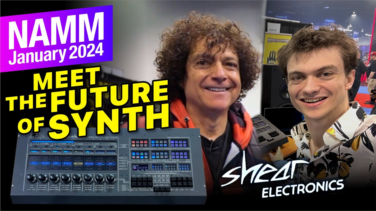 Аналоговый синтезатор в стиле Оберхайма — Shear Electronics Relic | NAMM 2024