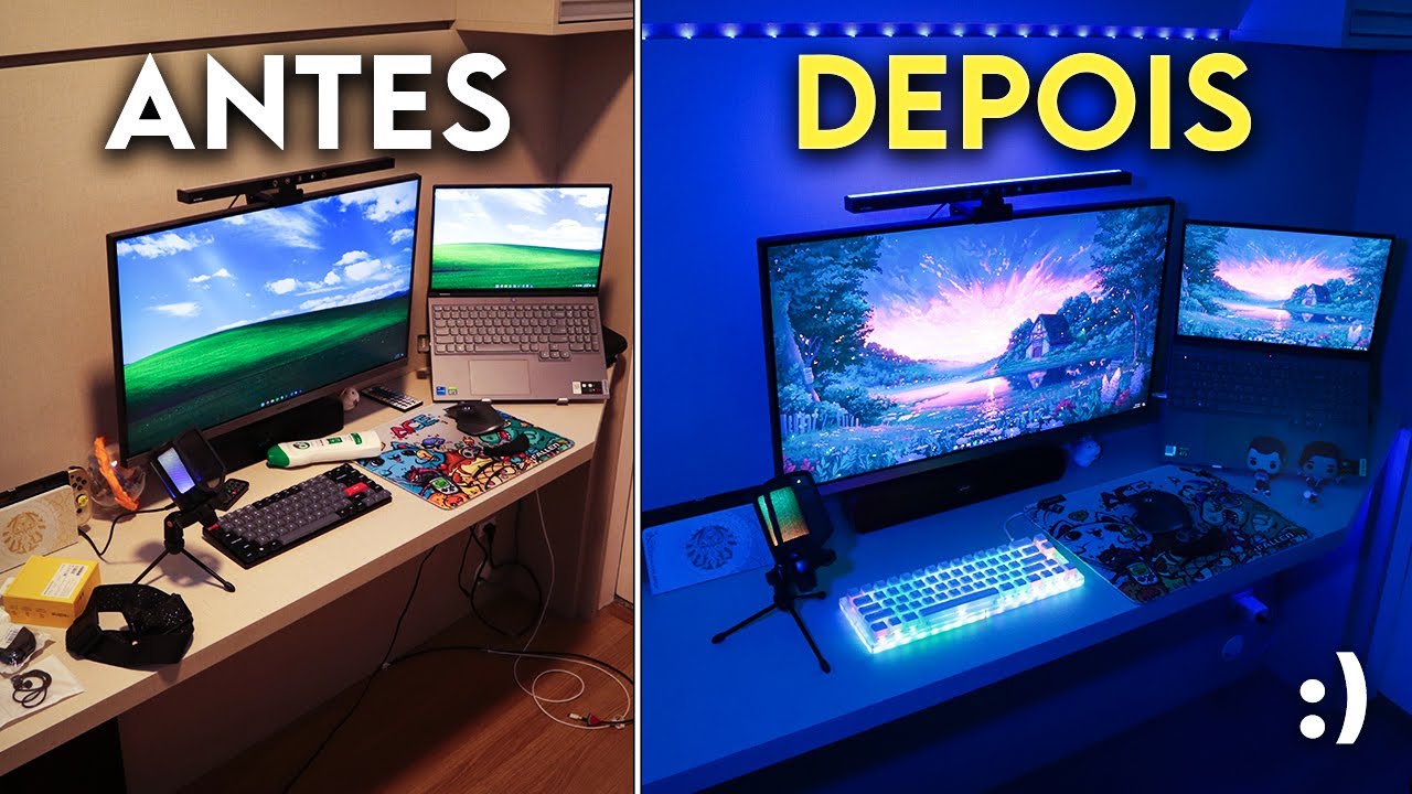 um dia Tunando meu Setup Gamer 🤩