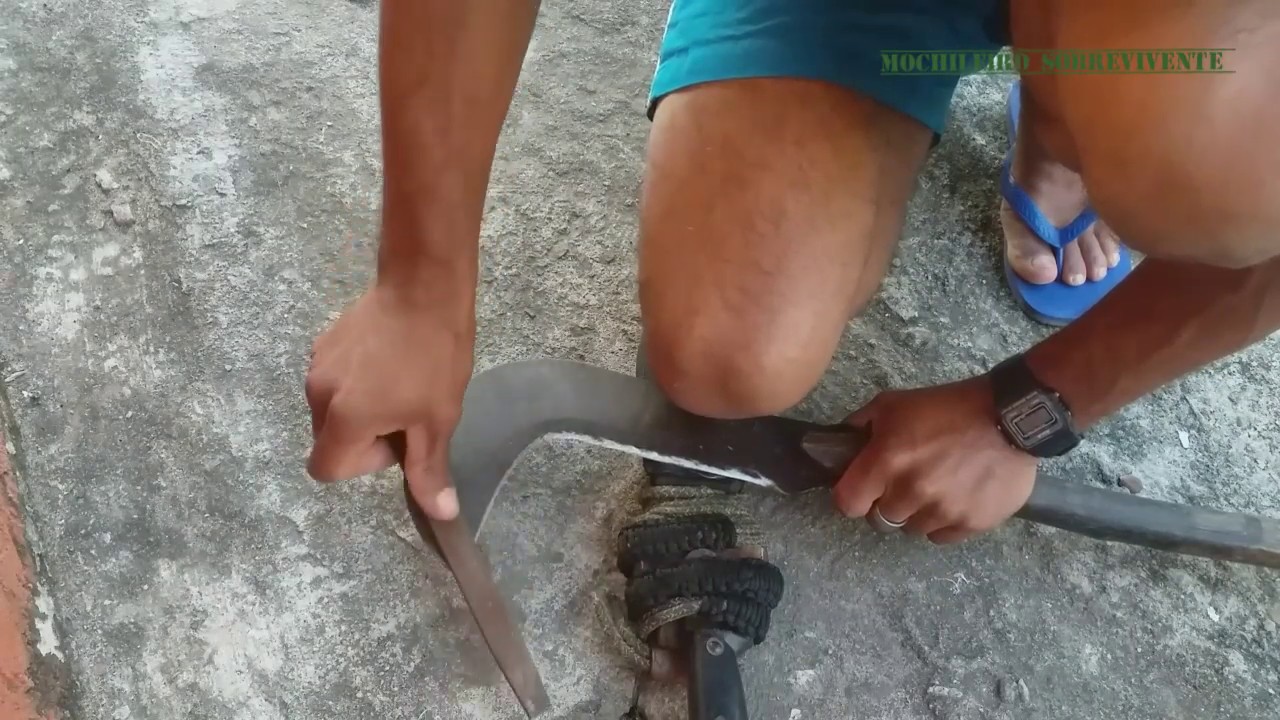 Como amolar foice