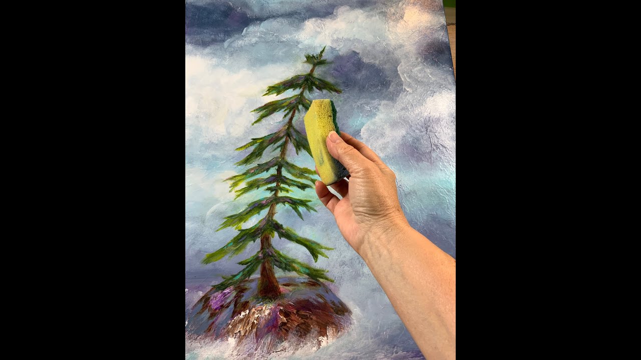 How to Paint with an Ordinary Kitchen Sponge #358