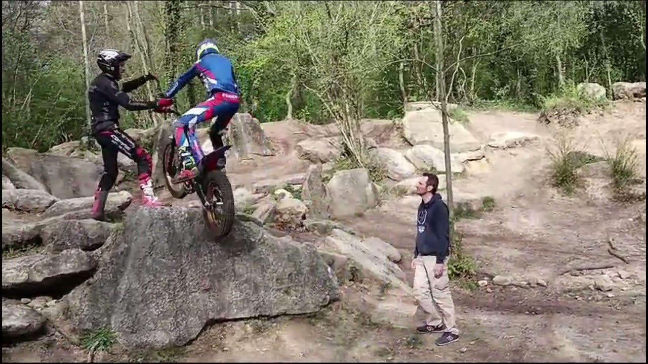 Ecole de trial de Caisnes: la progression des Caisnailloux