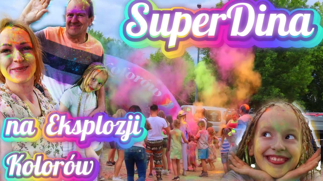 Festiwal kolor&oacute;w - kolory Holi. Przygody Super Diny i Michała