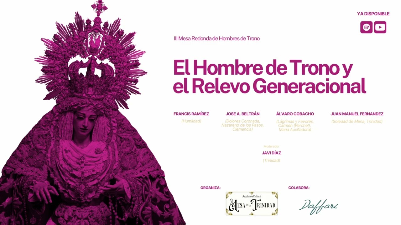 Mesa Redonda “El Hombre de Trono y el Relevo Generacional” organizada por la Mesa de la Trinidad