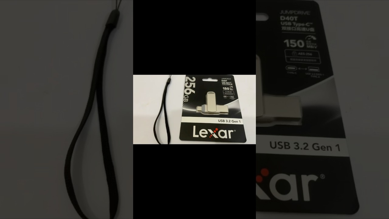 Lexar 256GB flash drive unboxing review and speed test