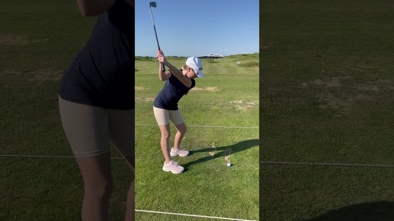 Гольф урок для начинающих 😂 #shrots #golf #golflinks