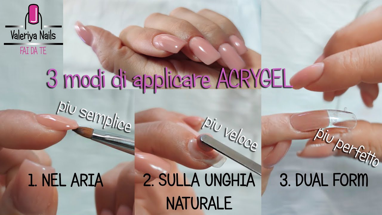 Ricostruzione unghie con Acrygel | Unghie fai da te per i principianti