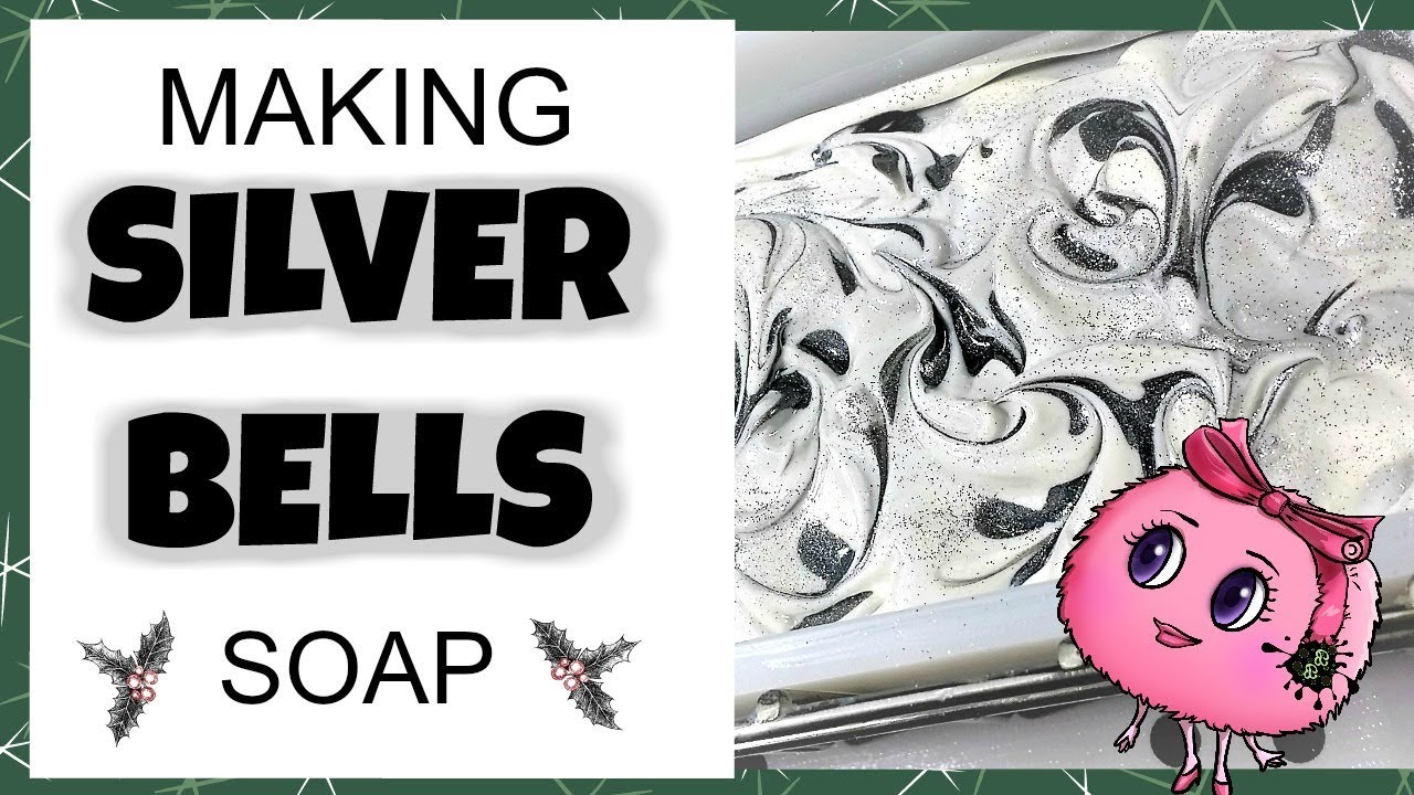 Making SILVER BELLS soap with my own scent blend - cold process - Bonny Bubbles