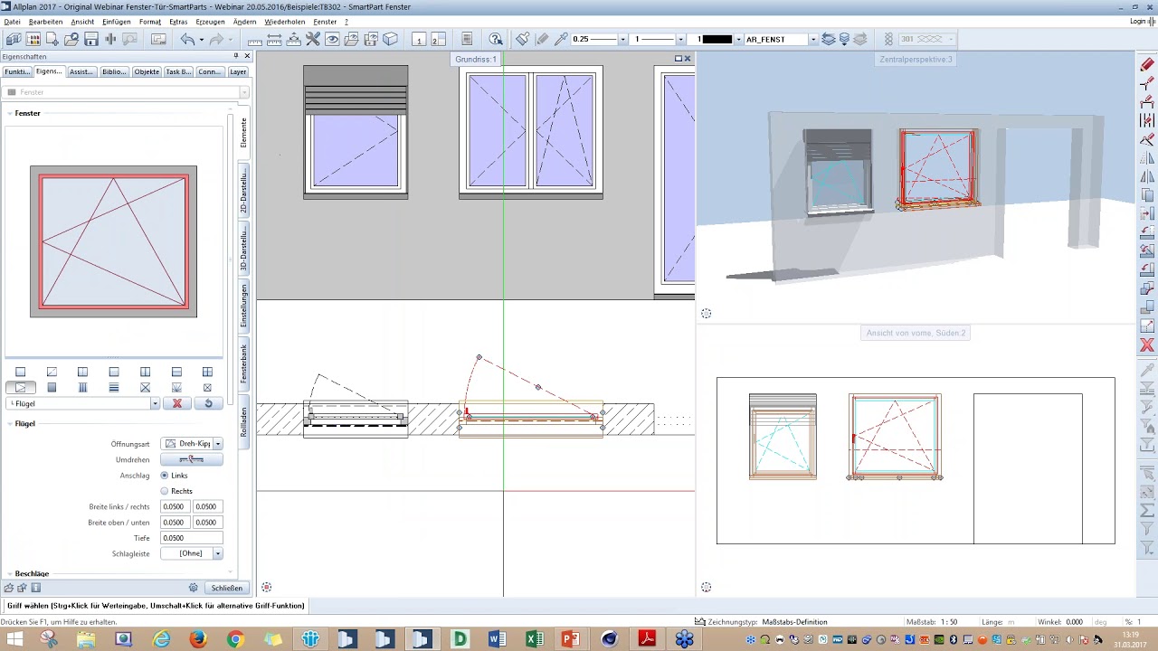 Webinar: Allplan SmartParts – Möglichkeiten für Fenster & Türen [von 2018]