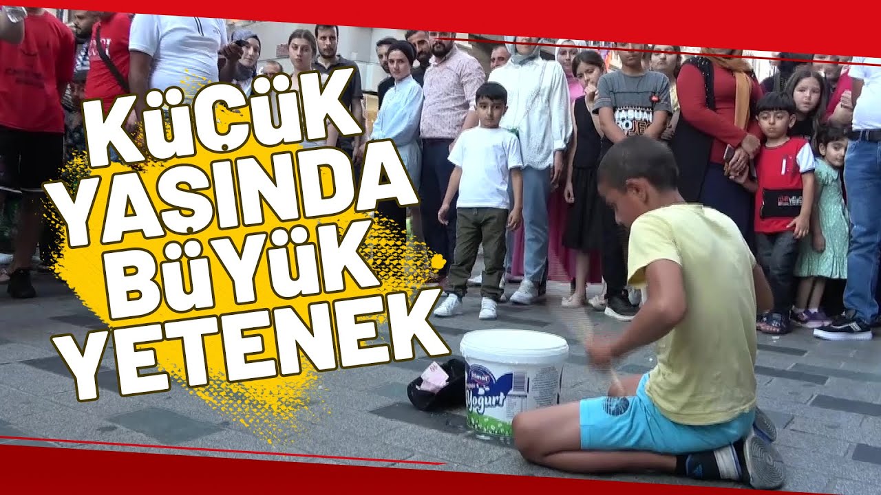 Yoğurt Kabıyla Bateri Çalan Çocuğa Yoğun İlgi