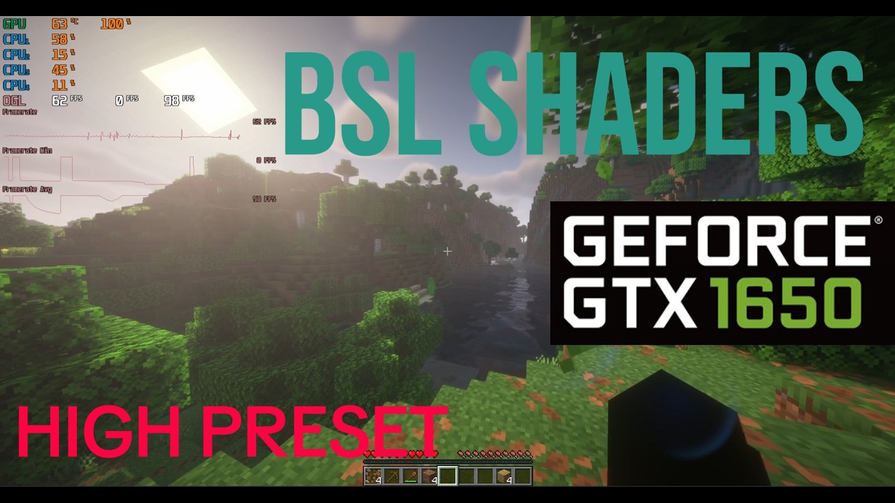 Minecraft BSL Shaders (High) | GTX 1650 in 2026 | FPS Benchmark