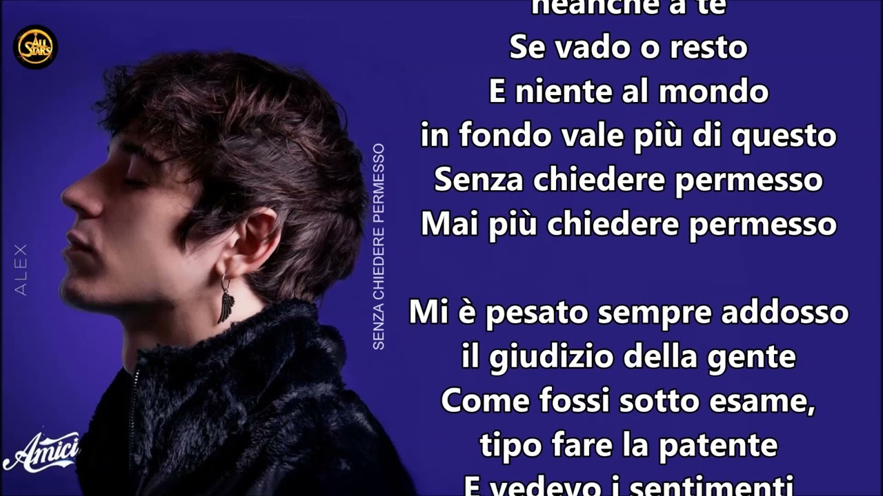 Alex Senza chiedere permesso Testo