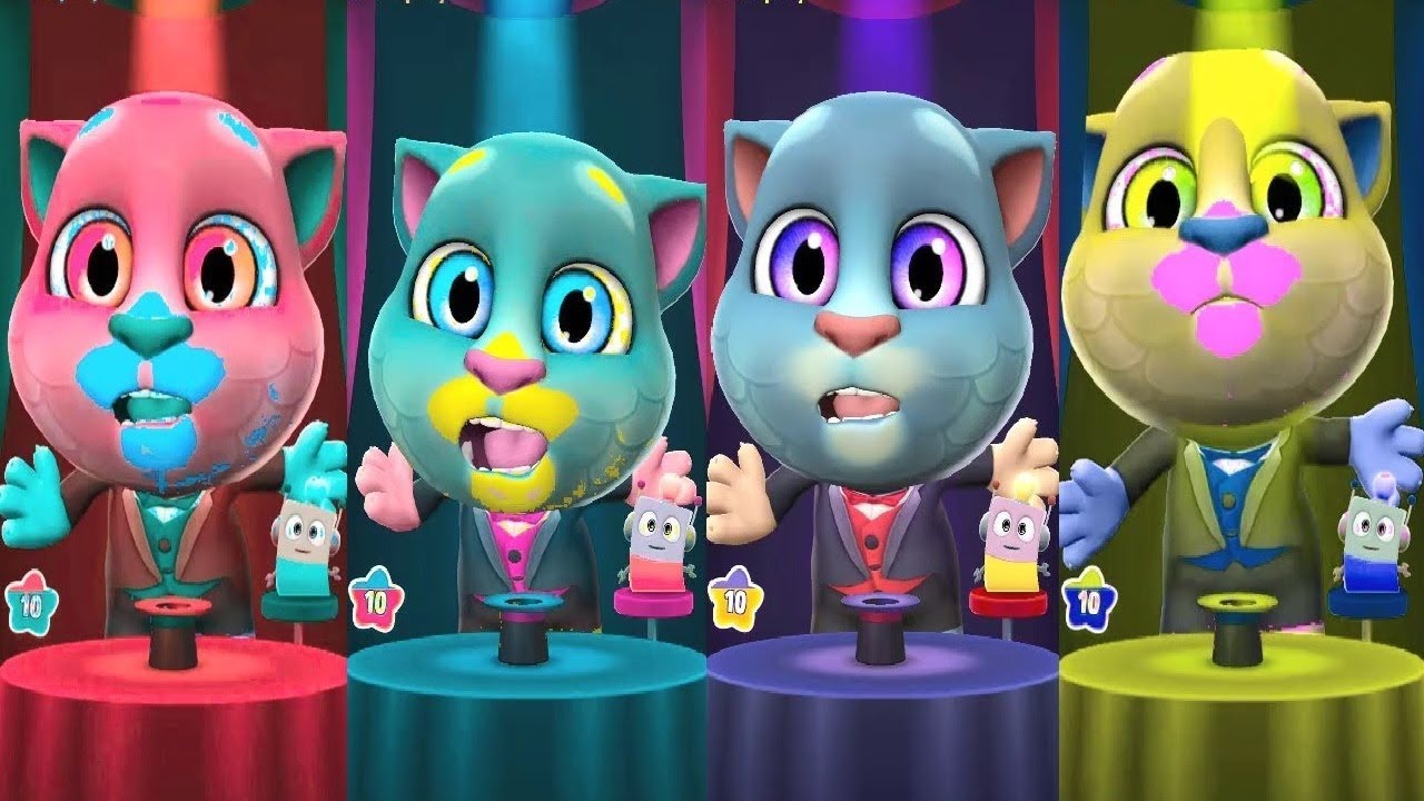 Colors Reaction My Talking Tom 2 TOM'S MAGIC SHOW  Android iOS Gameplay HD