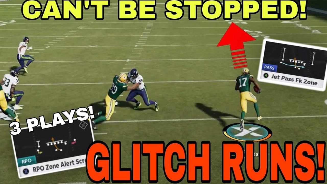 THIS IS CHEATING! Rare 3 Play Glitch Run Scheme, NO DEFENSE CAN STOP😱! Madden NFL 21 Tips & Tricks