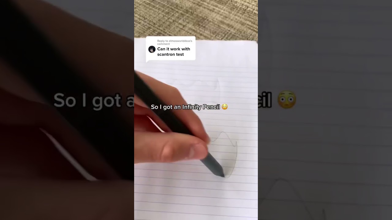 Yes, it works on scantrons as well 🤯 #pencil #backtoschool #testing #writing