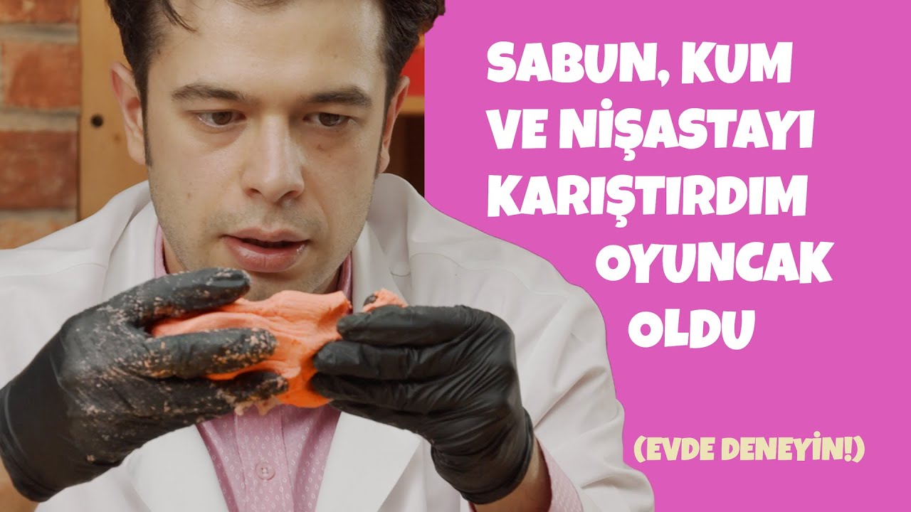 Sabun, Kum ve Nişastayı Karıştırdım Oyuncak Oldu (Evde Deneyin!)