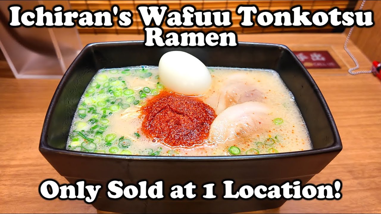 The ONE Ichiran Ramen You Can ONLY Get in Hakata! (Wafuu Tonkotsu)