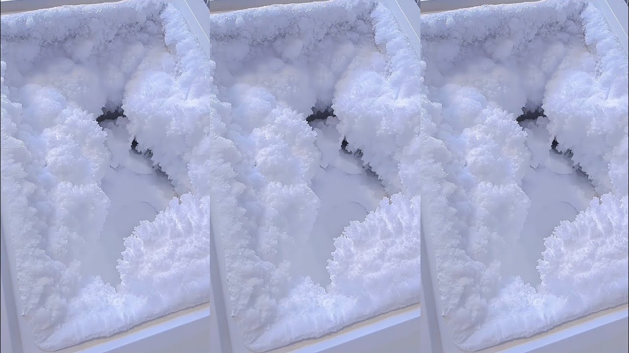 ASMR FREEZER FROST EATING