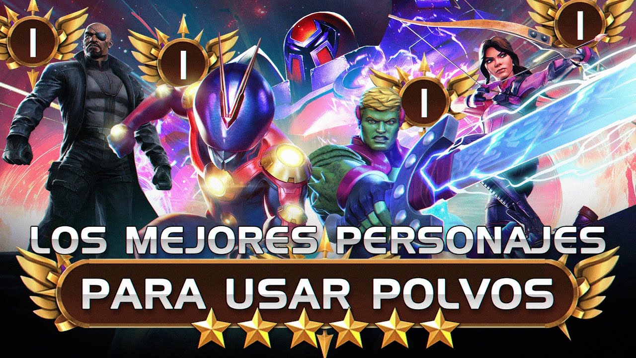 LOS MEJORES PERSONAJES DE 6⭐PARA ASCENDER con POLVOS 2024 - RANGO 6 | MCOC
