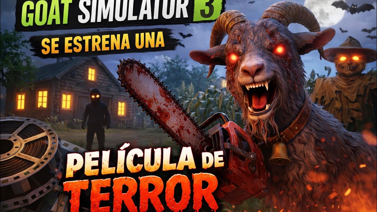 Goat Simulator 3 estrenan una peli de terror