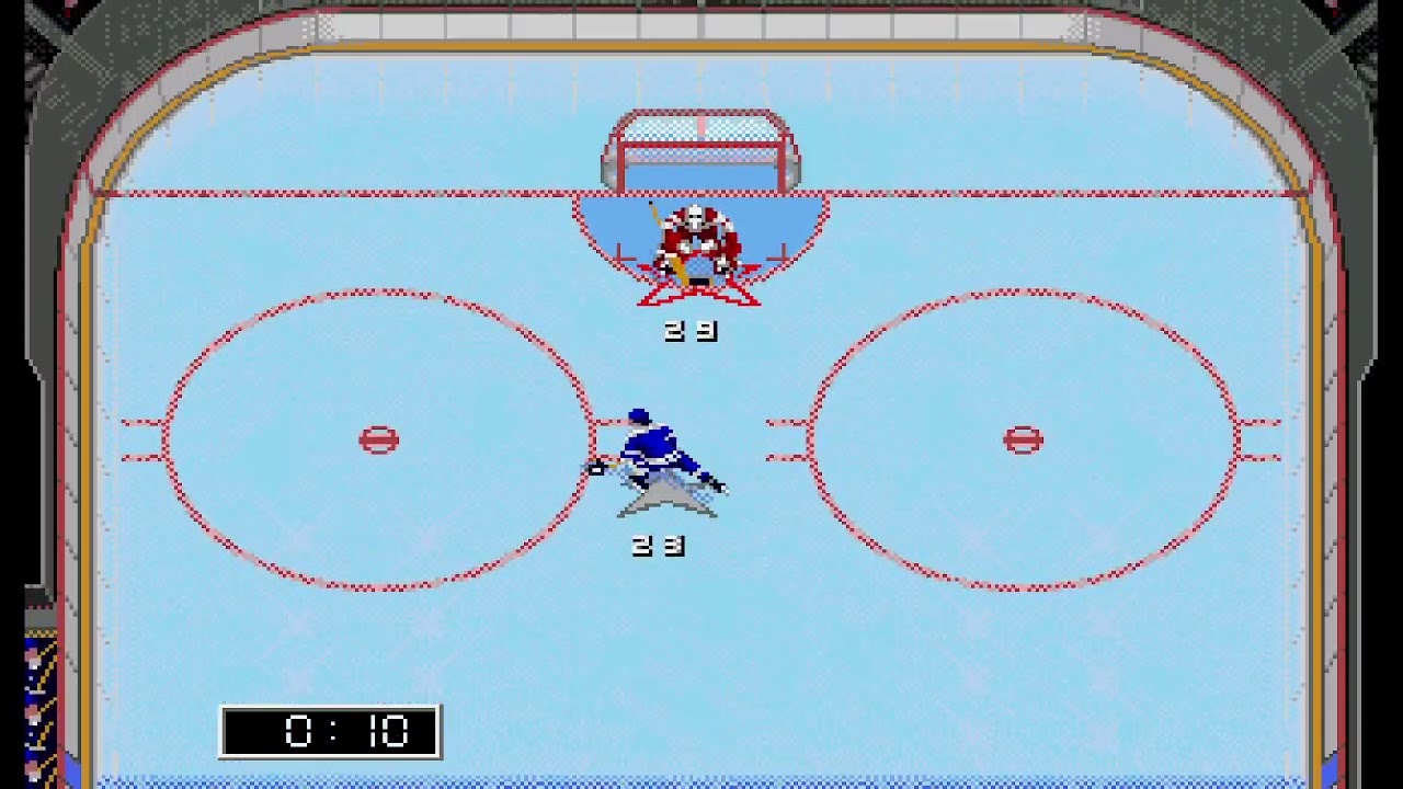NHL 96 sega genesis Maple Leafs vs Red Wings