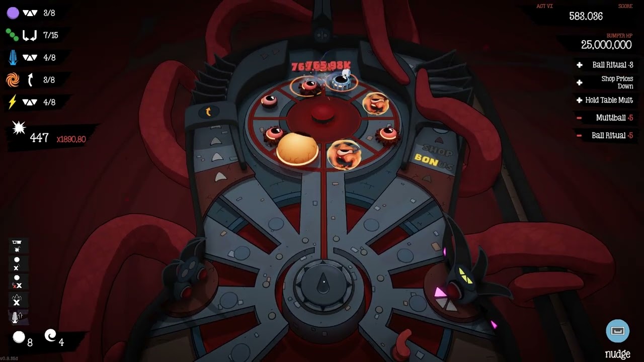 Cult of PiN - Defeat demonic bumpers in this quirky pinball roguelike