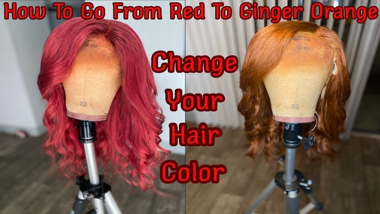 How To Change Your Hair Color From Red To Ginger Orange In 10 Minutes 🤗 | Nicki Nicole
