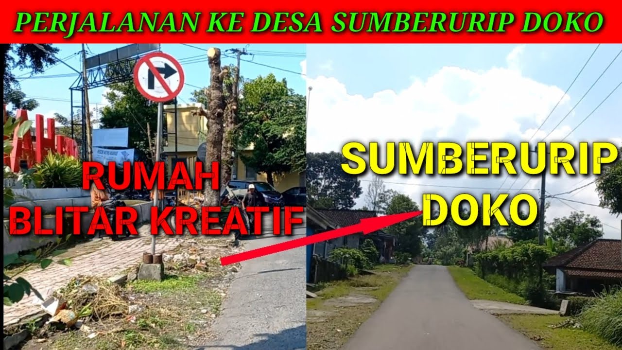 Perjalanan ke Desa Sumberurip Doko dari Rumah Blitar Kreatif Kawedanan Wlingi