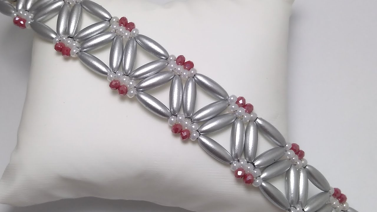 Boru boncuklu bileklik * Браслет из стекляруса *   Beaded bracelet * Beading * diy * jewelry *