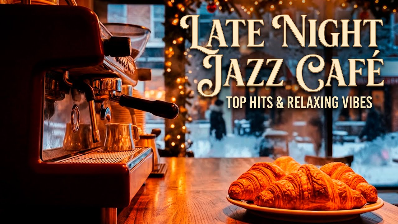 Late Night Jazz Café ☕ Smooth Cozy Jazz for Relaxing Evenings & Night Work