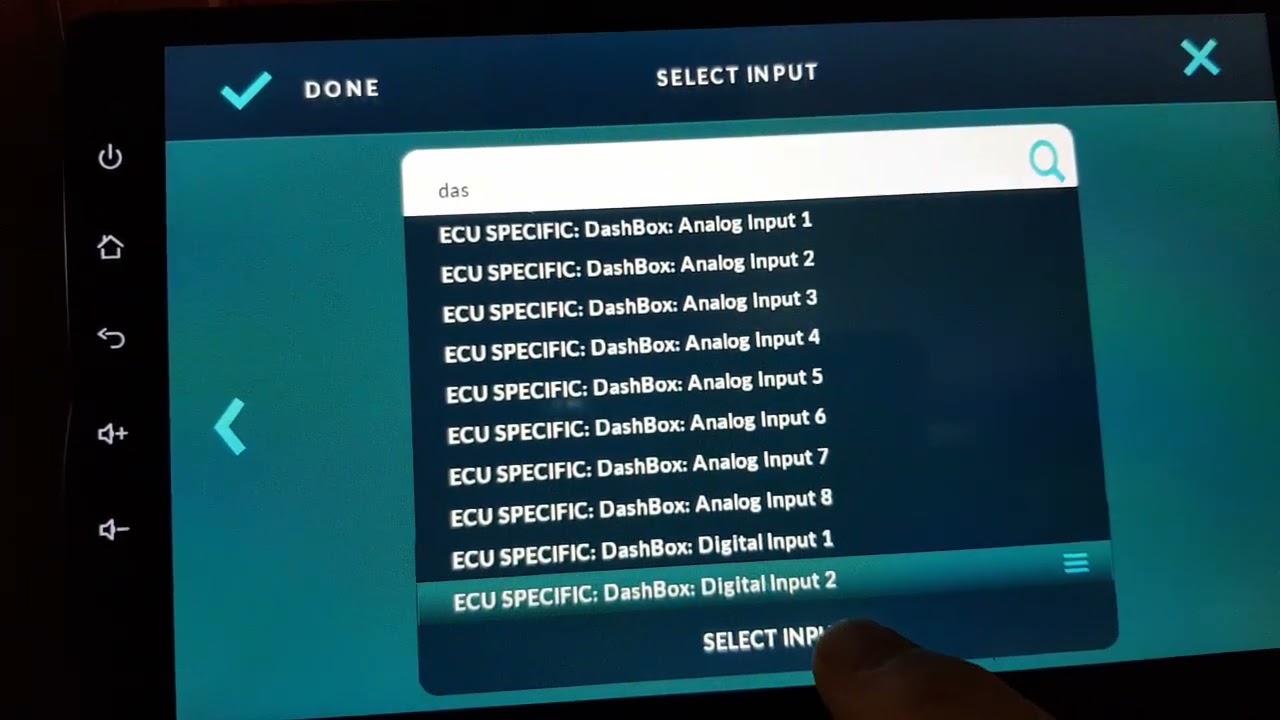 Page change in RealDash using DashBox and 2 Digital inputs.