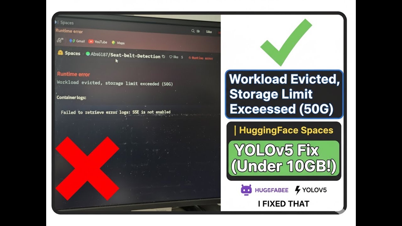 Workload Evicted, Storage Limit Exceeded (50G)