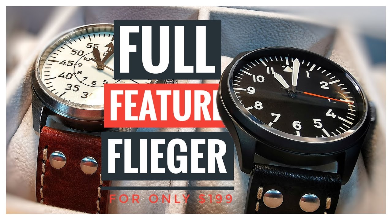 PILOT WATCHES FOR LESS THAN $200 - ISLANDER AVIATOR ISL-46 AND ISL-48 BY LONG ISLAND WATCH