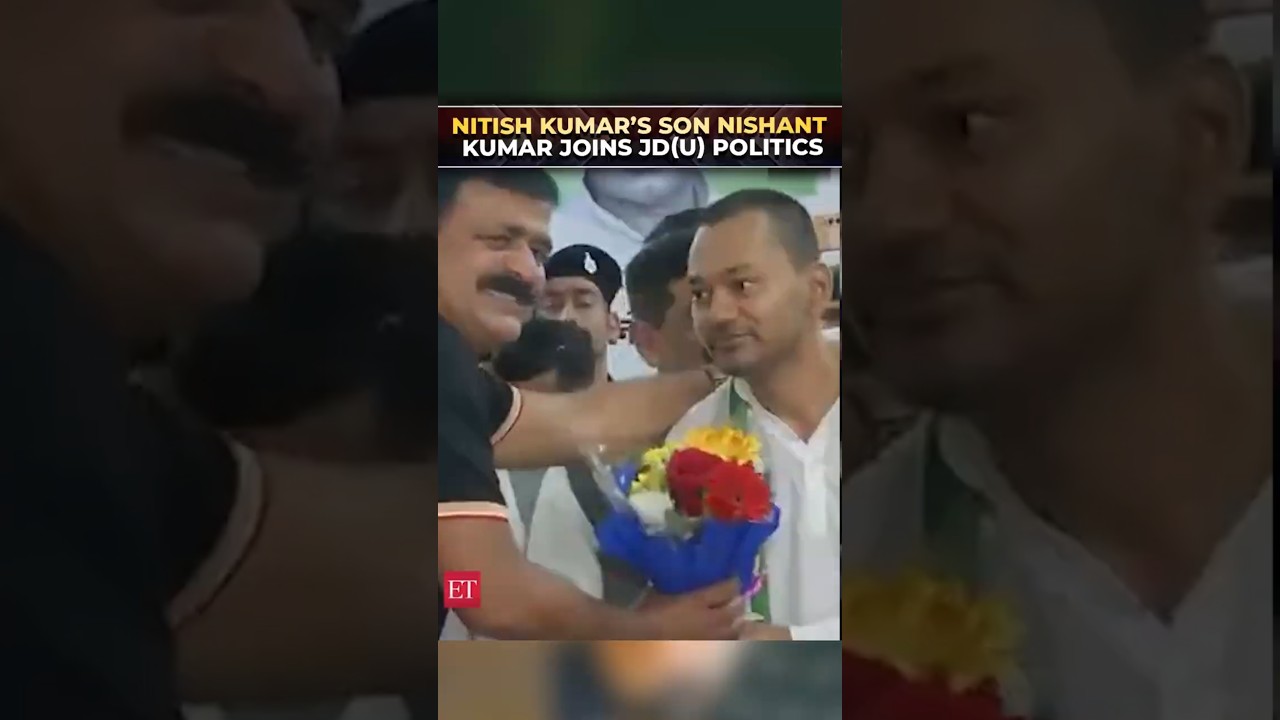 Nitish Kumar&rsquo;s son Nishant Kumar joins JD(U), praises father&rsquo;s 20 years of work