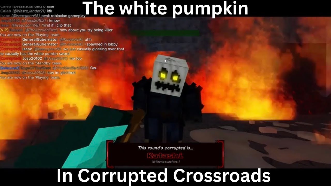 I found the WHITE PUMPKIN in Corrupted Crossroads…
