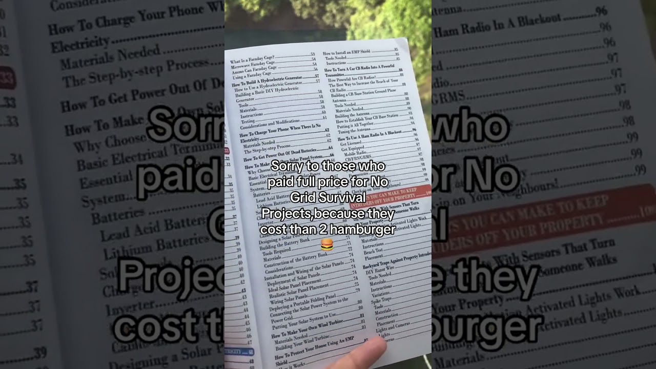 Diy survival projects book 
