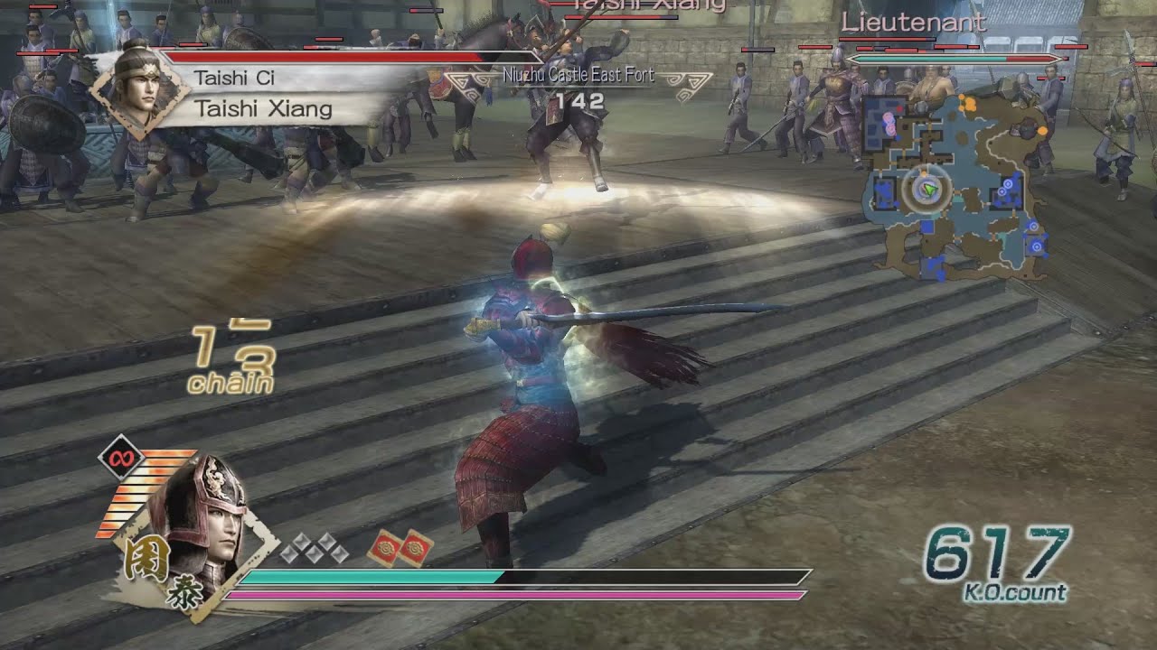 Dynasty Warriors 6 - Zhou Tai Free Mode - Chaos Difficulty - Conquest of Wu