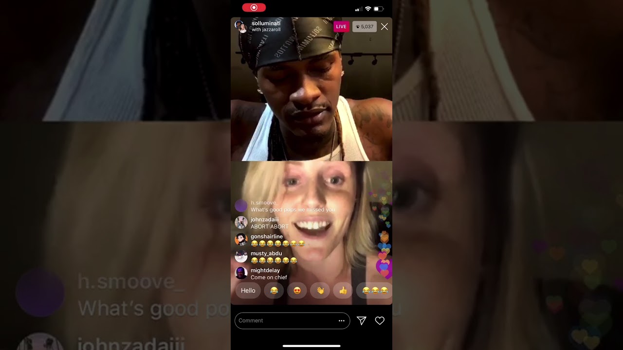 SoLLUMINATI talks to thots on IG live