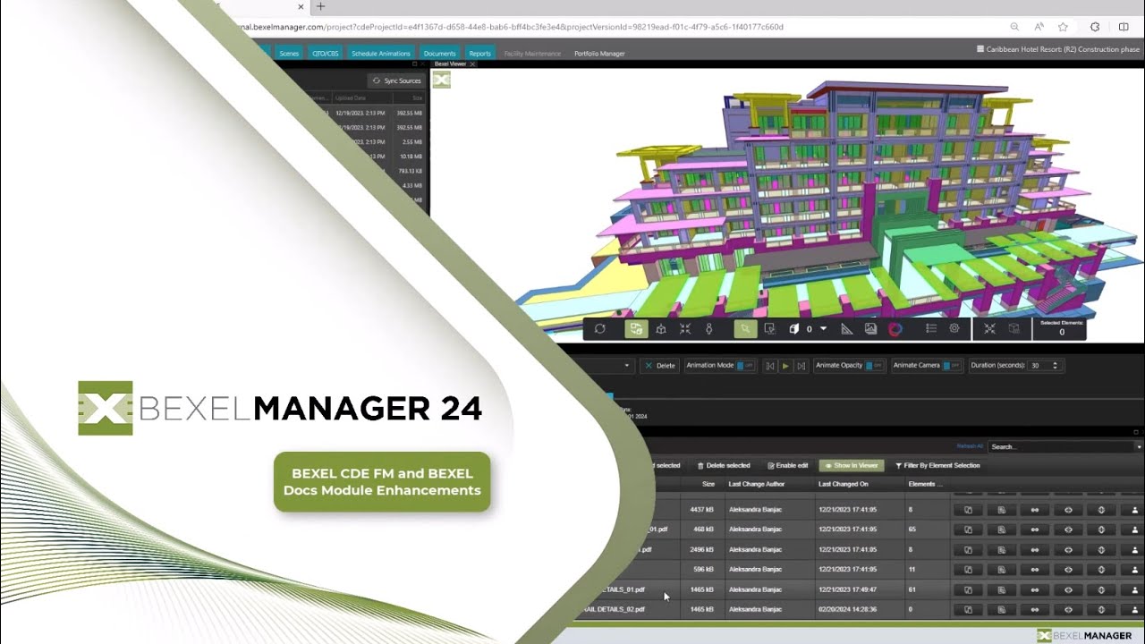 BEXEL CDE - Document Management and  and Facility Management Enhancements
